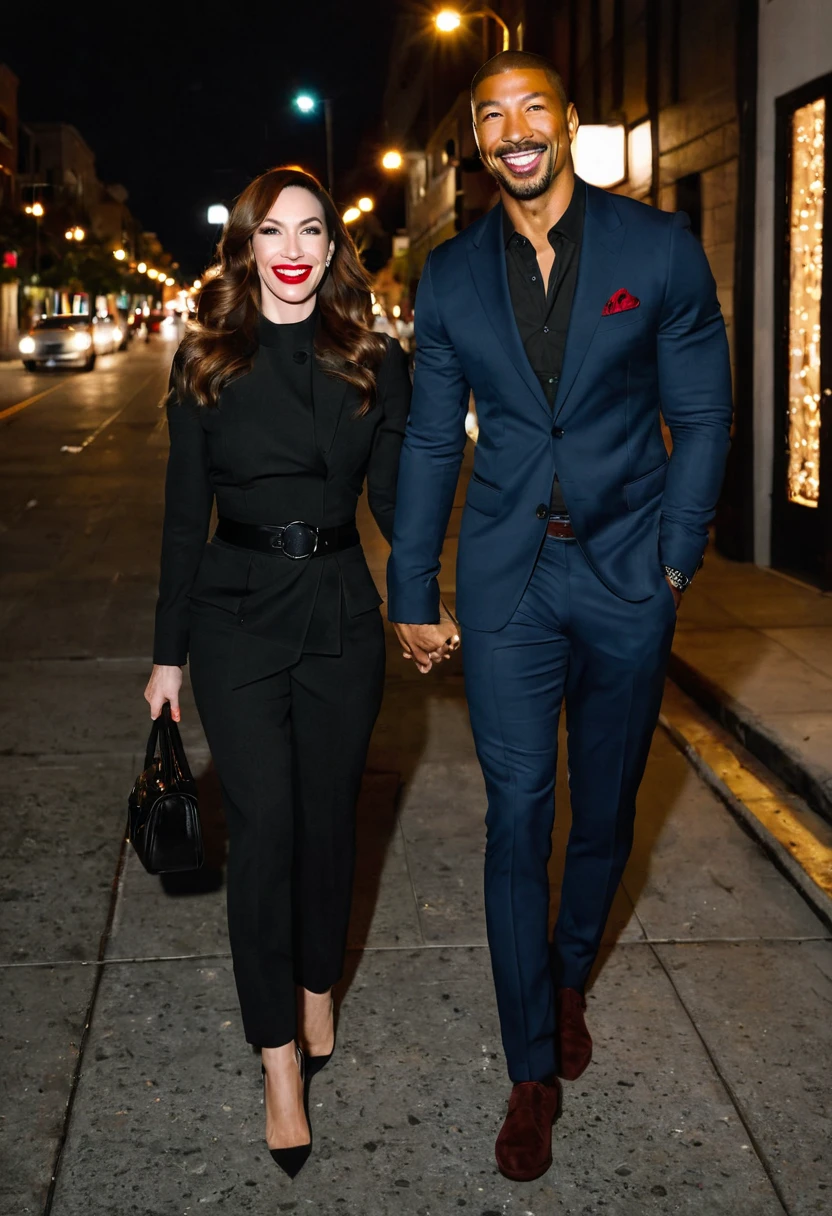 My boyfriend and I in full body at our promotion party