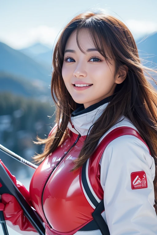 (masterpiece:1.2), super detailed , 超 high res, ( realistic , photo realistic :1.37), High ResRaw color photos, Pro Pictures,Perfect dynamic composition of a beautiful and beautiful woman 、 very detailed顔, Very Pretty Eyes , high definition skin, Very fine fingers, very detailed鼻, very detailed口, Perfect Anatomy, very detailed background, (Famous Japanese actresses:1.2), (Improve:1.3), ( big breasts),(latex ski wear:1.3), (Woman riding a ski :1.5), Ski Resort, outdoor、face-closeup、
Huge 、 long brown hair 、Sparkling, oily skin 、 Glowing Skin 、 white skin、Flying debris, top quality , realistic , very detailed, finely, high res, 8K Dende Wallpaper, beautiful women,, Light brown, tousled hair, Sharp Focus, perfect dynamic composition, beautiful detail, Detailed hair , Detailed realistic skin texture, smile, close-up portrait , model body type 、face-closeup