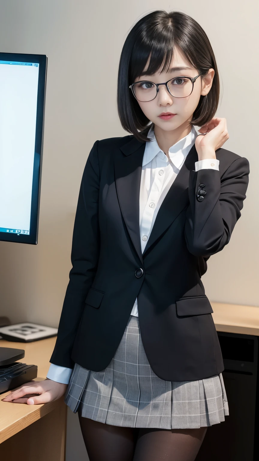 ( Business Suit、a secretary、)) ((a miniskirt、)) ((teats、Come Out、)) portlate、In a seductive pose、Raise your arms、Hands up、(ultra-short hair、) ((( 陰核、陰核、 、Vaginal opening、))) (( )) (((Spread your legs、Open your crotch、))) (((perspiring、 ))) ((president’s office、)) (( Office、)) a picture、masterpiece、
