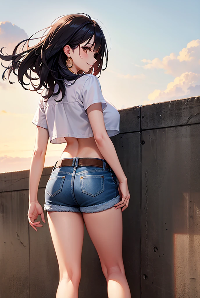 ((8k+Ultra-high resolution+Ultra-high definition+masterpiece+Very detailed+Awards+The award-winning)),(Perfect face+Supermodel+Delicate skin+High Ponytail+Huge breasts+Perfect hands+Beautiful hands+Perfect hands指+Beautiful hands指+Perfect legs+Perfect feet),[[[muscle]]],(((Anatomically correct))) ，The picture is extremely sharp，The details are meticulous，High-quality；Clever light handling，Create a dramatic atmosphere；Brushstroke Master，Impeccable professionalism，A haunting work of art。