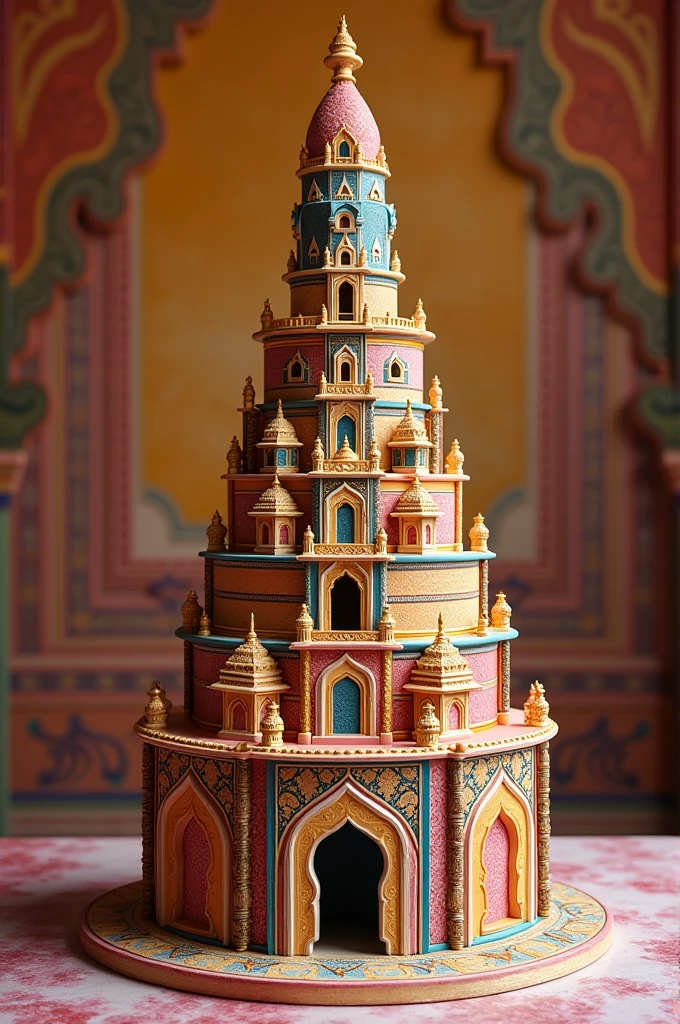 Cake structure with barbandesi 