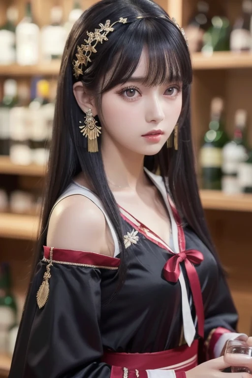 （in 8K、Raw photography、top-quality、超A high resolution、Detailed hand、​masterpiece：1.2)、Forehead visible、ren、Beautiful fece、One Person、fullllbody、cute little、A Japanese Lady、（Photorealsitic：1.37）、photon limited、tiny body、cute table、Palace of Versailles、lunch