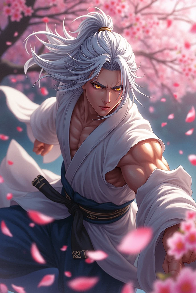 Big hair boy from another world with a sword