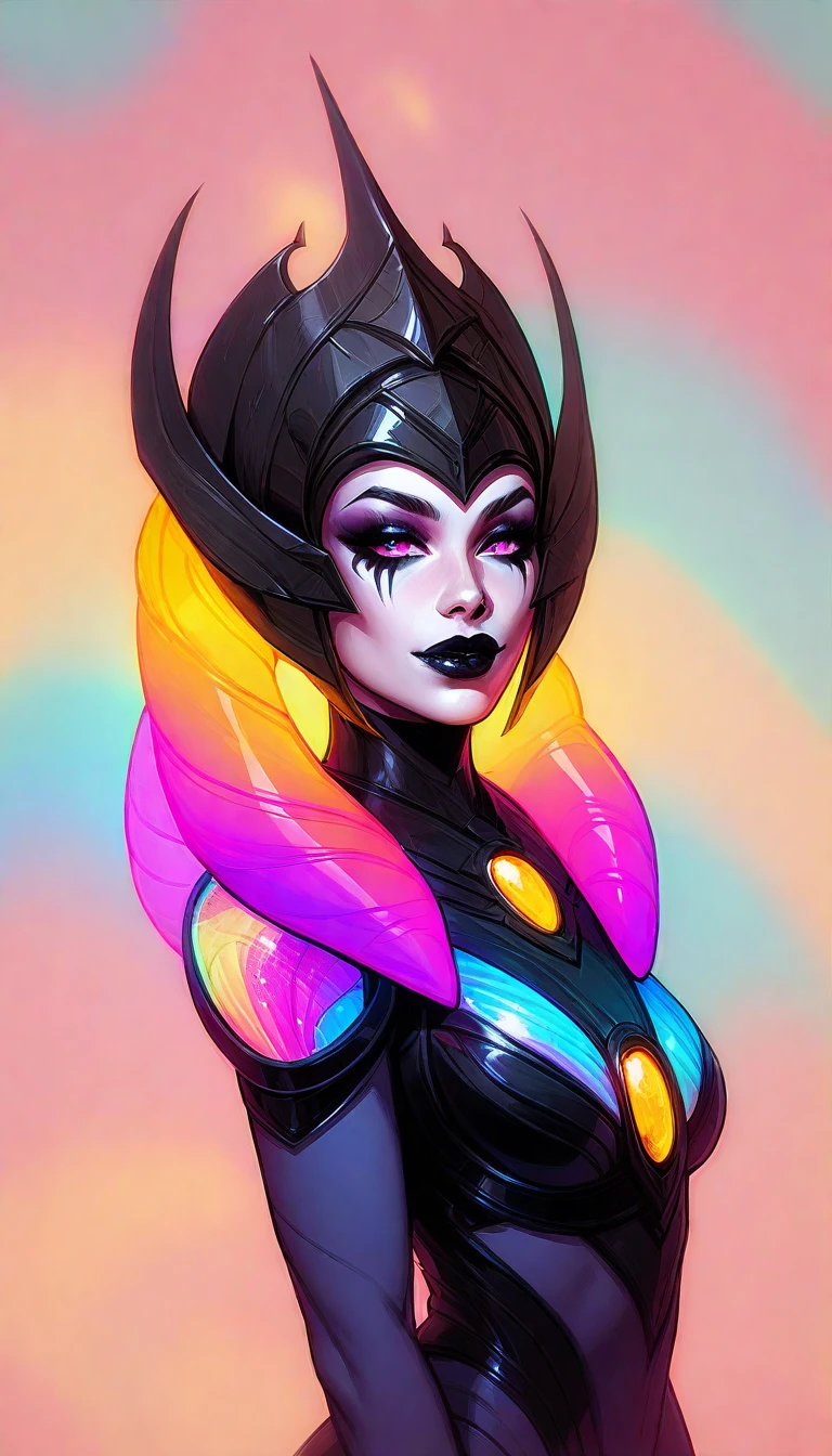Bioluminescence [SH4G0D:0.6], Helix Portal, Portraiture, [Fluorescent hair:0.7], Galaxy Cyber Mask