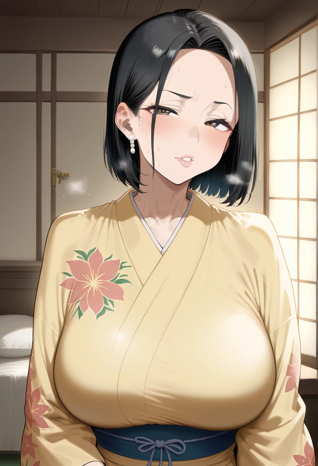 (best quality), (very aesthetic), (ultra-detailed), (best illustration),(a mature female),(perfect face),Suikoden,Mrs. Lin,(((NSFW))),((full_body)),((full_Nude)),(crying),red cheek,sweating,skinny,flushed skin,(Woman with pubic hair),(standing),(ahegao),traditional Chinese bedroom,front view