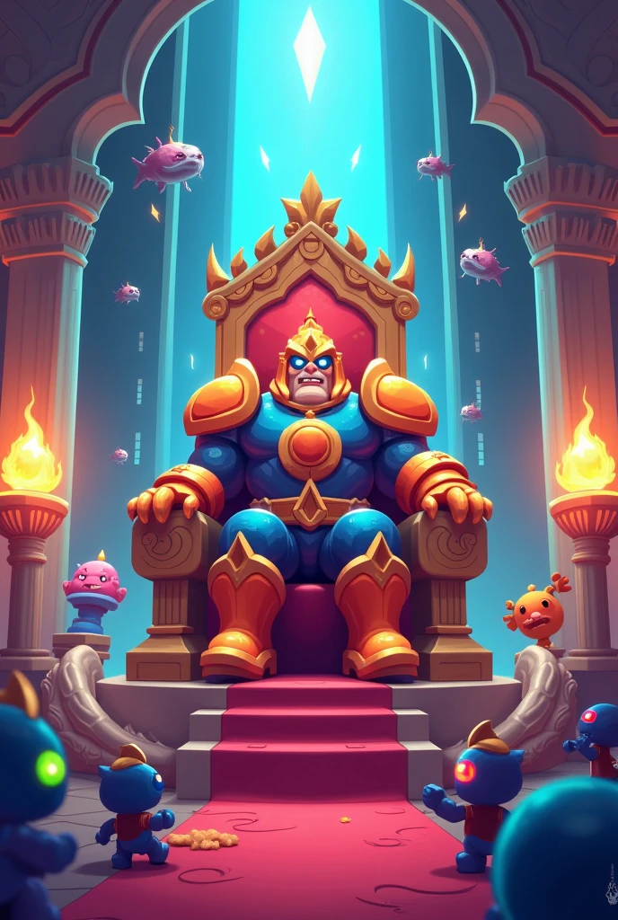 a masterpiece, the highest quality,rippley, goo creature, goo humanoid, muscular male, standing, detailed background,loincloth,crown,Trident,Roman ruins