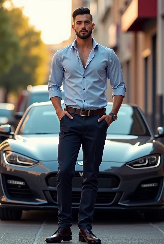 naughty man, 21 years, role model, self, realisitic, with clothese, detailded, automobile