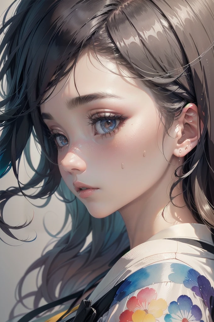 Anime style close-up portrait、Young female character with long purple hair and large expressive eyes、Wearing a white nurse uniform inspired by the Chinese dress、Red trim and frog buttons、Cute pose with one hand raised near the face、slightly tilted head、A kind smile、Colorful background with cartoon effect、Cat Pose、Sticking out tongue、Cross-eyed、Ahegao、White nurse uniform prism、See-through、irionochrome Tiffany Blue, Highest quality, Super Fine, 16K, Unbelievably absurd, 非Always Details, delicate and dynamic, pretty girl, Three-dimensional effect expressed through light and shadow, Eye-catching effect, modern art, Monochrome Tiffany Blue, Highest quality, Super Fine, 16K, Unbelievably absurd, 非Always Details, delicate and dynamic, pretty girl, Three-dimensional effect expressed through light and shadow,Low - Angle、 Emerald green eyes、服の一部分がSee-through、Cinematic angles、optical fiber、Connected Cord、発光しているパーツSee-throughのパーツ、Cyberpunk cityscape, young woman with long black hair wearing an emerald green powered exosuit, standing in a contemplative pose amidst the neon-lit ruins, textured digital art with muted tones and subtle ambient noise, detailed and intricate illustration, dystopian and gritty yet beautiful, a glimmer of hope in the decay,Fish Girl in Sci-fi translucent mechanical bikini ++,The bikini is see-through and sparkly,Unexpected angles、born々New skin texture、Arm hair、Realistic skin texture (1.8), Pore details (1.7), Fine vellus hair (1.7), Micro skin relief (1.6), Natural skin moisture (1.5), Skin translucency (1.6), Soft skin highlights (1.7), Subtle goosebumps (2.5), Subsurface scattering (1.7), Macro skin detail (1.8)Black sleeveless、pores、 Dark Room,Always Details,finely,High resolution, HDR,Deep Shadows,High Contrast,(8k、born写真、Highest quality、masterpiece:1.2)、(Realistic,Photorealistic:1.8) ,whole body,Amazing beautiful eyes,Natural Lip,(Saggy breasts:1.1)( Squint eyes :1.5)1 girl、Seeing the viewer、Beautifully detailed face,,Half-open mouth,、narrow,Floating Hair,Monochrome Tiffany Blue, Highest quality, Super Fine, 16K, Unbelievably absurd, 非Always Details, delicate and dynamic, pretty girl, Three-dimensional effect expressed through light and shadow, Eye-catching effect, modern art, Monochrome Tiffany Blue, Highest quality, Super Fine, 16K, Unbelievably absurd, 非Always Details, delicate and dynamic, pretty girl, Three-dimensional effect expressed through light and shadow,Low - Angle、 Emerald green eyes、服の一部分がSee-through、