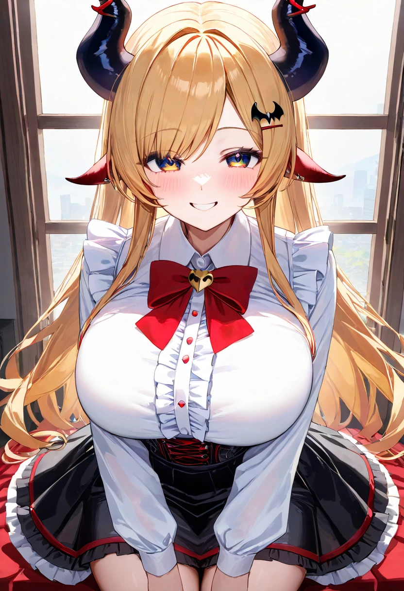 Sexy pretty girl, blonde hair, pastel red eyes,curly hair,dog ear, heart,ribbon,sexy gold dress, fellatio gesture,steam,girl trembling with sexual climaxmore