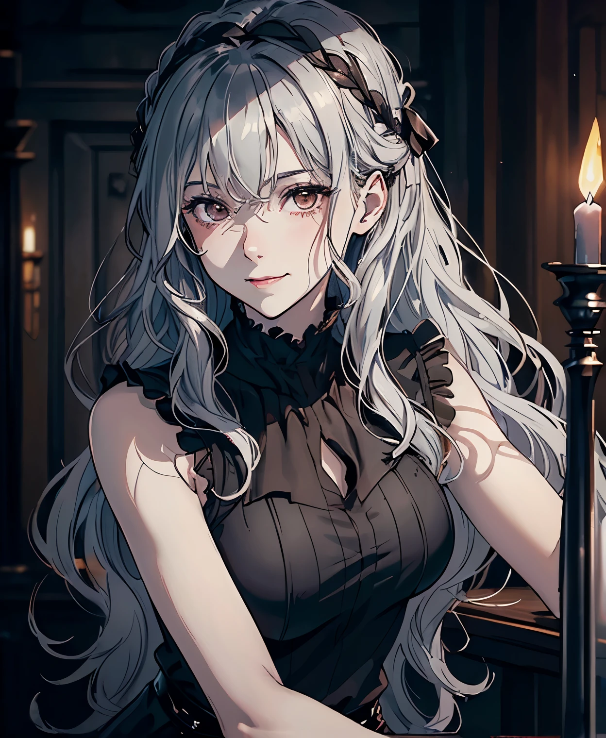(an alchemist blending potions), (halloween), (gothic vampire vibes), (dark and mysterious atmosphere), (candlelit laboratory), (cobwebs and dusty books), (elixir brewing in a cauldron), (moonlight peeking through the windows), (sinister and haunting), (spooky and enchanting), (blood-red velvet curtains), (mystical and arcane symbols), (pale and ethereal figures), (crimson red roses), (whispers of ancient spells), (ominous shadows), (flickering candlelight), (smoke swirling in the air), (dripping candle wax), (silver and gold moon amulets), (mysterious potions lining the shelves), (crystal ball reflecting the future), (intense and captivating gaze), (full moon in the night sky), (ominous thunderstorm brewing), (mystical creatures lurking in the shadows), (lush and overgrown garden), (medieval castle), (antique chandeliers), (hauntingly beautiful music), (velvet cloaks and lace), (fog rolling in from the forest), (gothic architecture), (spellbinding and enchanting), (dark magic), (hauntingly captivating eyes), (enchanted artifacts), (mystical alchemical equipment), (silver dagger and ruby necklace), (haunted mansion), (secret chambers and hidden passageways), (mysterious and alluring).