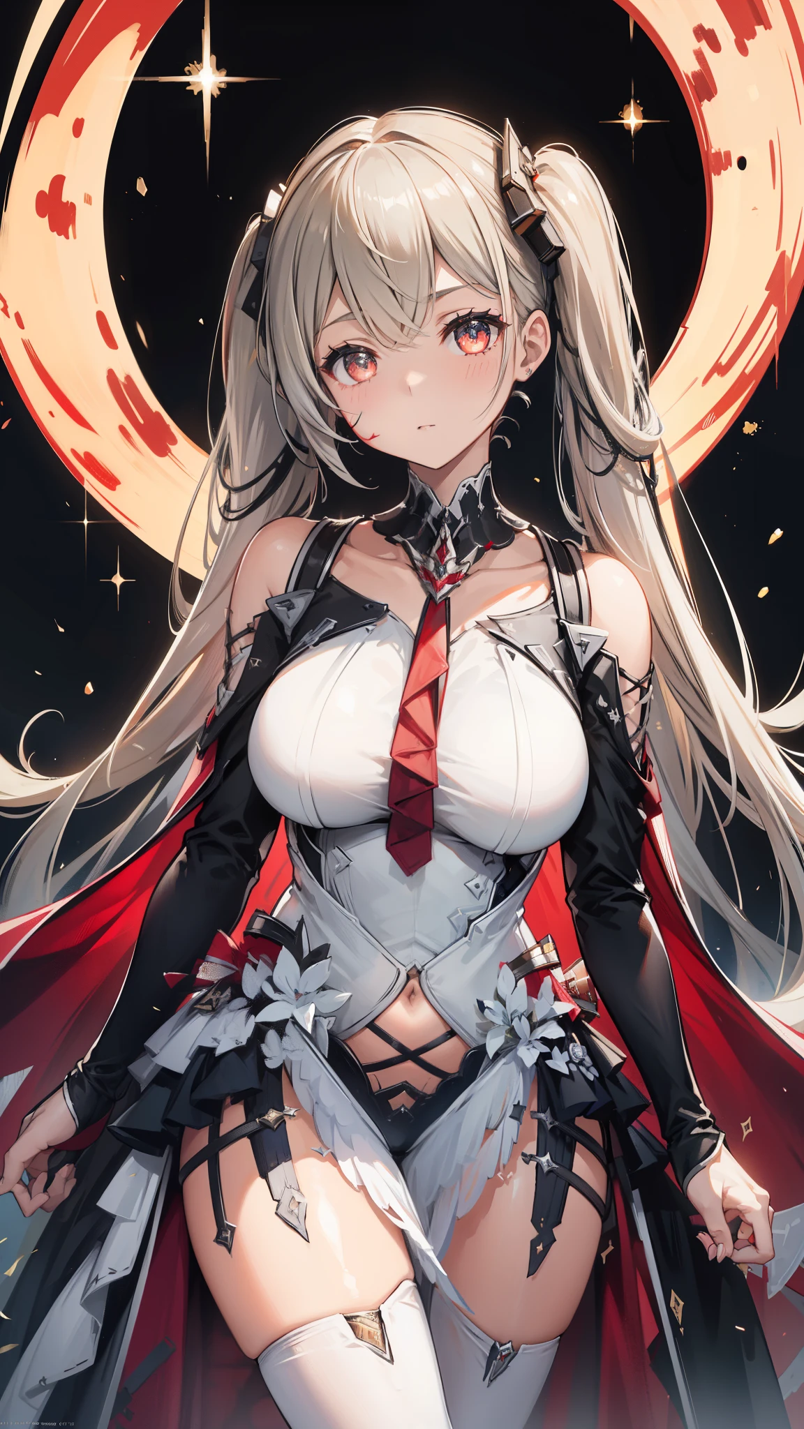  1 girl , warframe,  Intricate Pattern , heavy metal,  Energy Line , Faceless, Sparkling Eyes,  elegant , intense,  blood-red black uniform, Alone, 【Contemporary, city, That&#39;s right., Dark Clouds,  Thunderstorm , Heavy Rain,,  dramatic lighting,, (masterpiece:1.2),  best quality,  high definition ,    beautiful details,  Very detailed,  perfect lighting 、( hyperrealistic ), ( illustration), ( high res), (8k), ( extremely detailed), (best  illustration), ( beautiful detailed eyes), ( top quality ), ( ULTRA DETAIL), (masterpiece), (  wallpaper), ( detailed face ),
へそが出ている