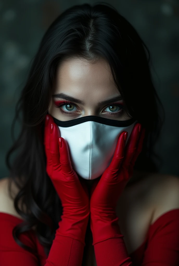 Beautiful woman only in panties
Blindfold you
And fasten your neck
