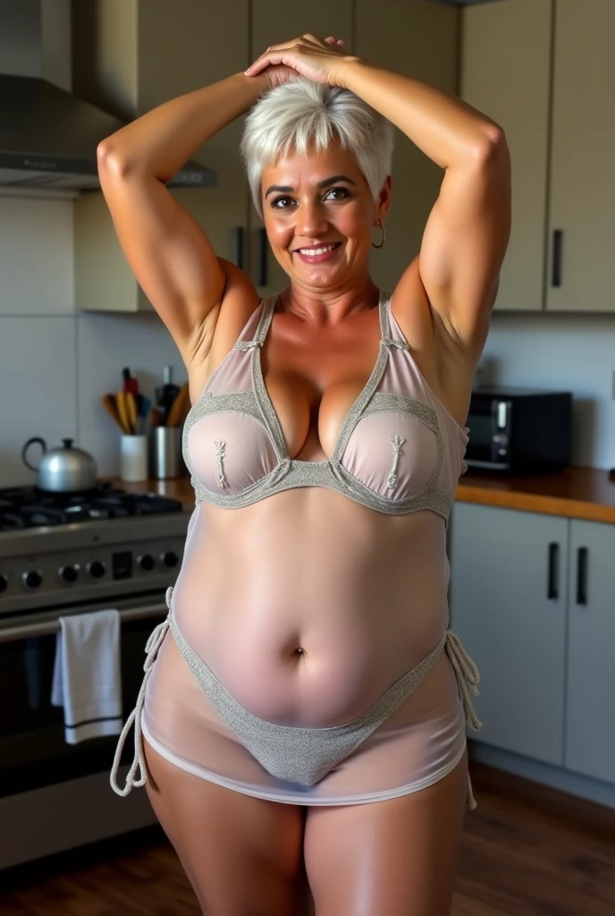 Photo of a Rb, American woman, Milf, beautiful face no bra, visible nipple, neutral colors, barren land, gigantic breasts, round breasts, high resolution, masterpiece, Best quality, intricate details, Highly detailed, sharp focus, detailed skin, Realistic skin texture, texture, detailed eyes, professional, 8k, hiper-realistic, charming smile, shot with canon, depth of field, kodak vision color, perfectly fitted body, extremely detailed, photo_\(Ultra\), photoRealistic, Realistic, Post-processing, maximum details, Roughness, real life, UltraRealistic, photorealism, photography, 8k UHD, photography, Highly detailed face, masterpiece, ultrarealistic photography, insanely detailed, supreme quality, detailed face, datailed body perfect anatomy