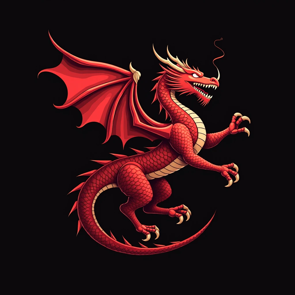 Minimalist Red Dragon 