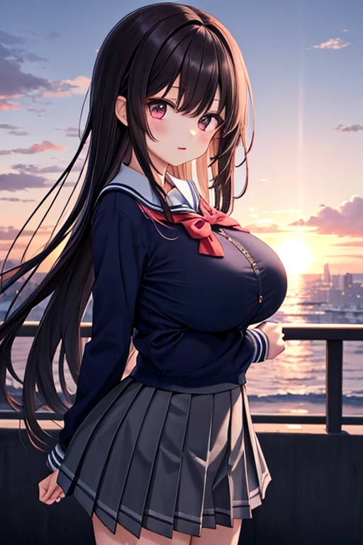 pieces fly、masterpiece、highest quality、Super detailed、High resolution、High resolution、8K portrait、Unity 8k壁紙のHigh resolutionCG、unity 8k wallpaper、cute:1.5、change:1.5、Highly detailed CG unity 8k wallpaper、realistic、real person、cute、 portrait photography、shiny skin、High resolution、(16 years old:1.2)、(1 girl)、beautiful clear eyes、very detailed explanation、delicate face、nice lips、slender body、thin waist、thin legs、(city area in the evening:1.6)、
1 girl, cute, perfect face, seriously, (blush:1.5),
big breasts,((school uniform:1.2)),(((clothing lift:1.5))), (((nipple))), Detailed description vagina,Show vagina,spread your legs,spread your pussy,((cum in vaginas:1.3))、((think back:1.5))