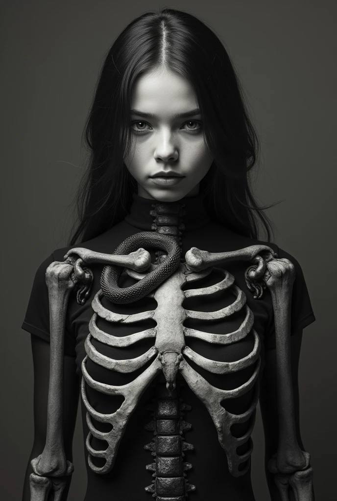 "(The best lighting, alto contraste, oscuro, dramatic),(Chica rubia junto a una cabra negra gigante, Open the rib cage, autopsia, caldero con huesos humanos, sangre por las paredes). Luz Caravaggio"