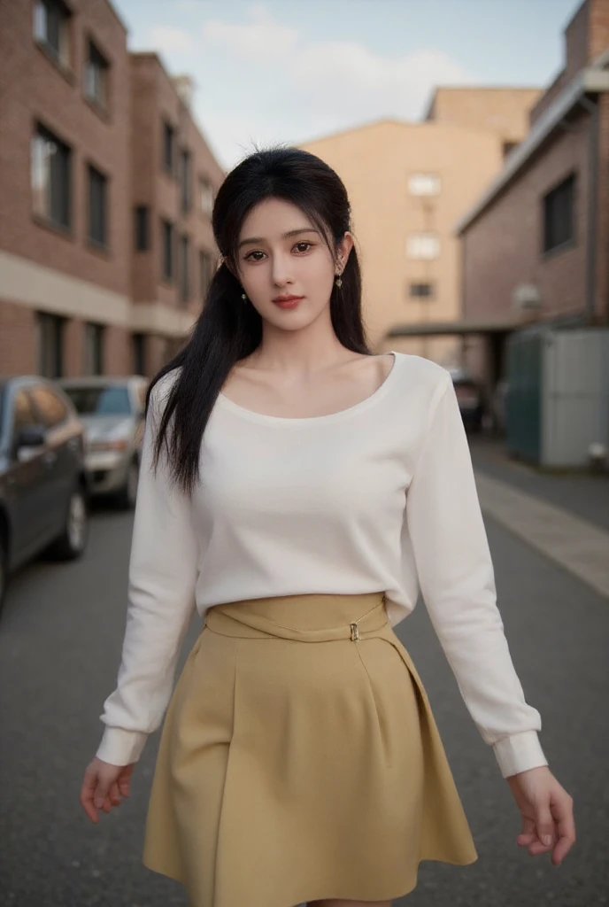 Thai girl, 23 years old, height about 178 cm . , white skin, hair tie, natural shape, natural fit, about 46 kg . , slim and healthy proportions. She has a natural charm 32-24-33, which gives her a natural and cute figure.