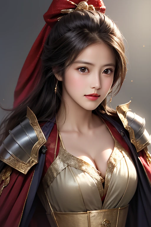 Exoskeleton armor，Red theme style，Romantic Coco Style，official art，unity 8k wallpaper，hyper detail，master masterpiece，，best quality，A woman who says，（very detailed），（RAW photo，best quality），（Realisticな，Realistic：1.3），High sharpness，Lightly open your mouth，Ultra-detailed and intricate 3D rendering of faces，（huge tit：8.8），（highly detailed skin：1.2），（revealing private parts，：1.1），Beautiful Caucasian woman with big buttocks soft breasts and fair skin（topless）， ，breast gasm，black hair，e blue eyes，white long hair，（（Clear Silk Rope Miniature Bikini）），dynamic angle，mysterious expression，fire glow effect，fantasy background，edge light，Side brightness，cinematic light，hyper hd，8K，film grain，best shadow，particles of light，fine skin texture，Detailed gemstone armor texture，with detailed face，intricate details，Super detailed，brightened，sturdy，Silver armor，cleavage，thin abs， Have a shining weapon，Have a shield，there are no，（huge crown, beautiful in every detail,）），shining eyes，Long purple cloak，Utopian,,,,,（Realisticな），
