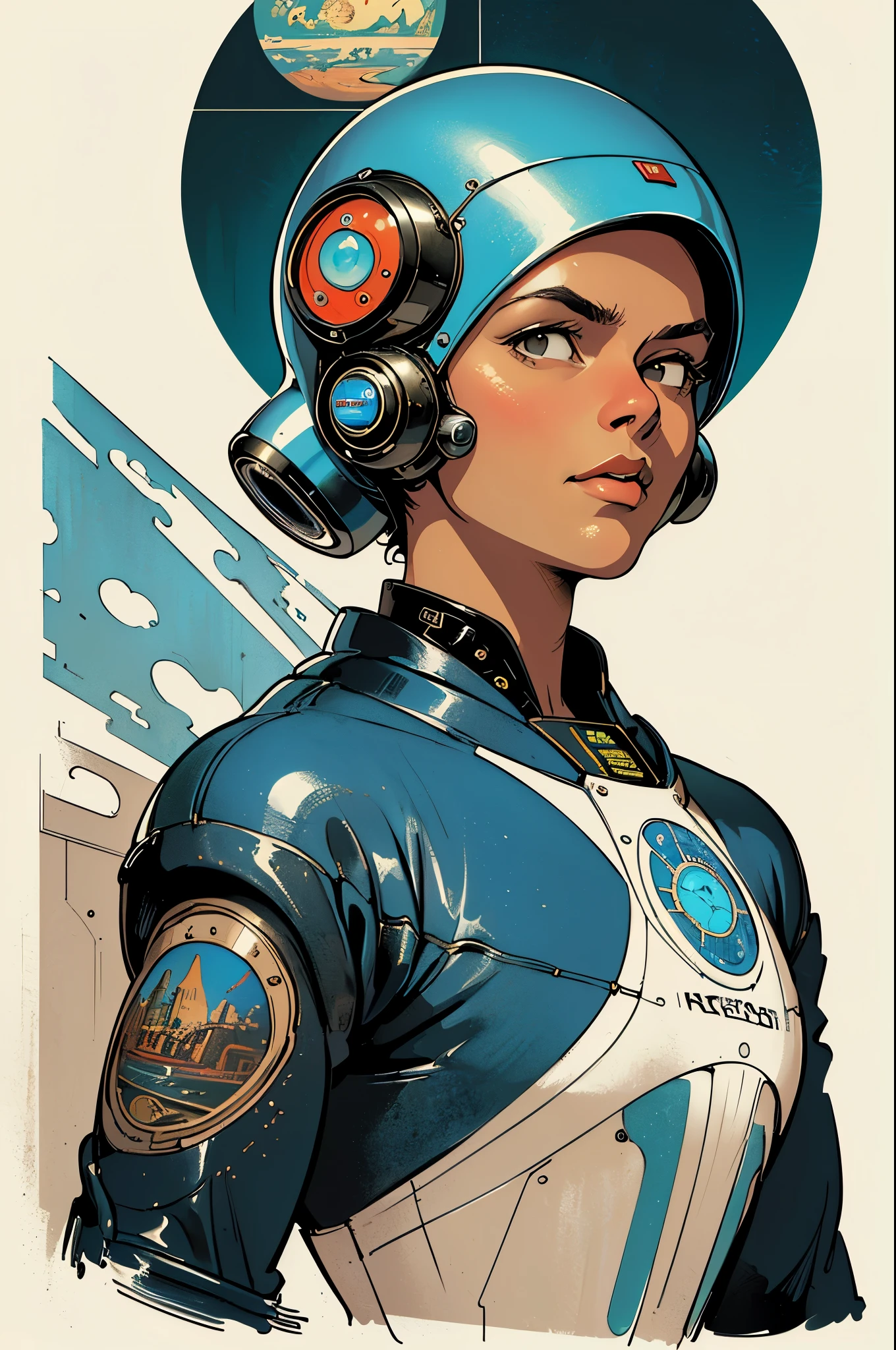 ((( masterpieces in the highest quality))),(((retro vintage sci-fi movie poster))),(((Savior))),(((Surreal))),(((Surrealism))),(((Futuristic,now or never,Solemn,strangers))),(((background:Incredibly simple)))