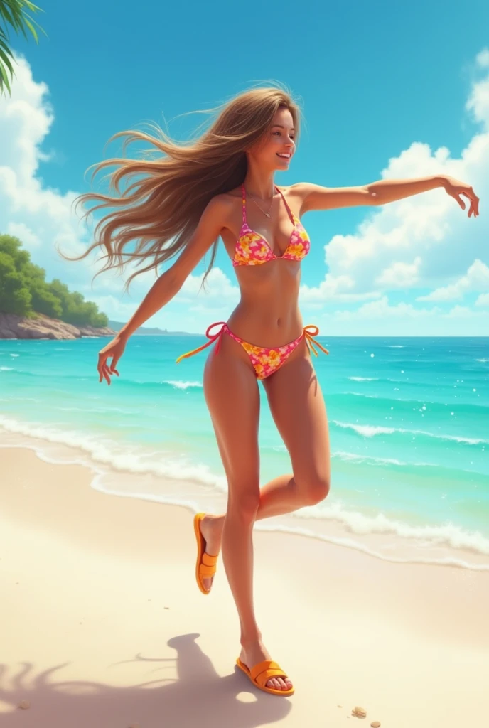 Create a half-realistic drawing image about Healthy Transformation - 30 Day Diets to Lose Weight