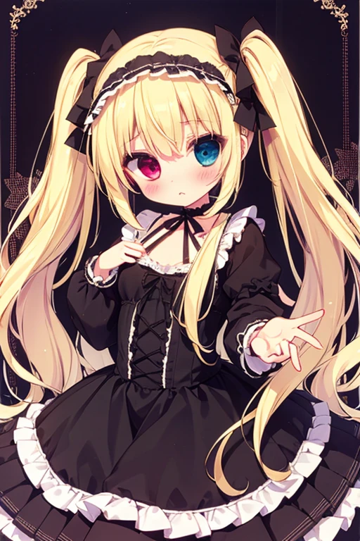 Beautiful long blonde Embarrassing Girl in black maid outfit Long sleeve Doggystyle PoV 1boy, 1girl, penis Tears are overflowing from my eyes