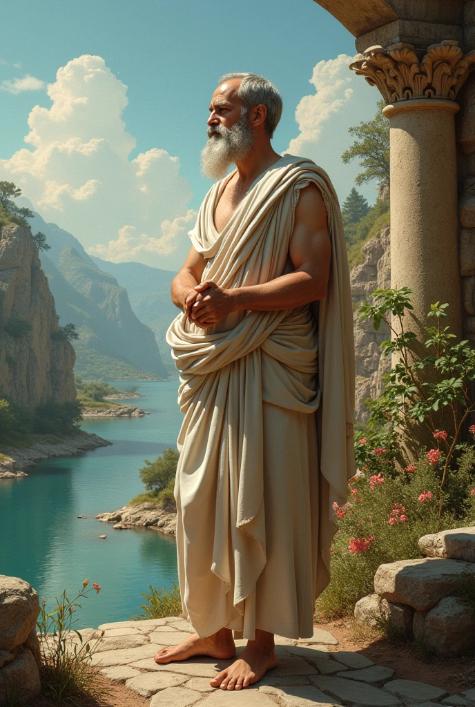 create an image that represents harmony in Aristotle's aesthetics