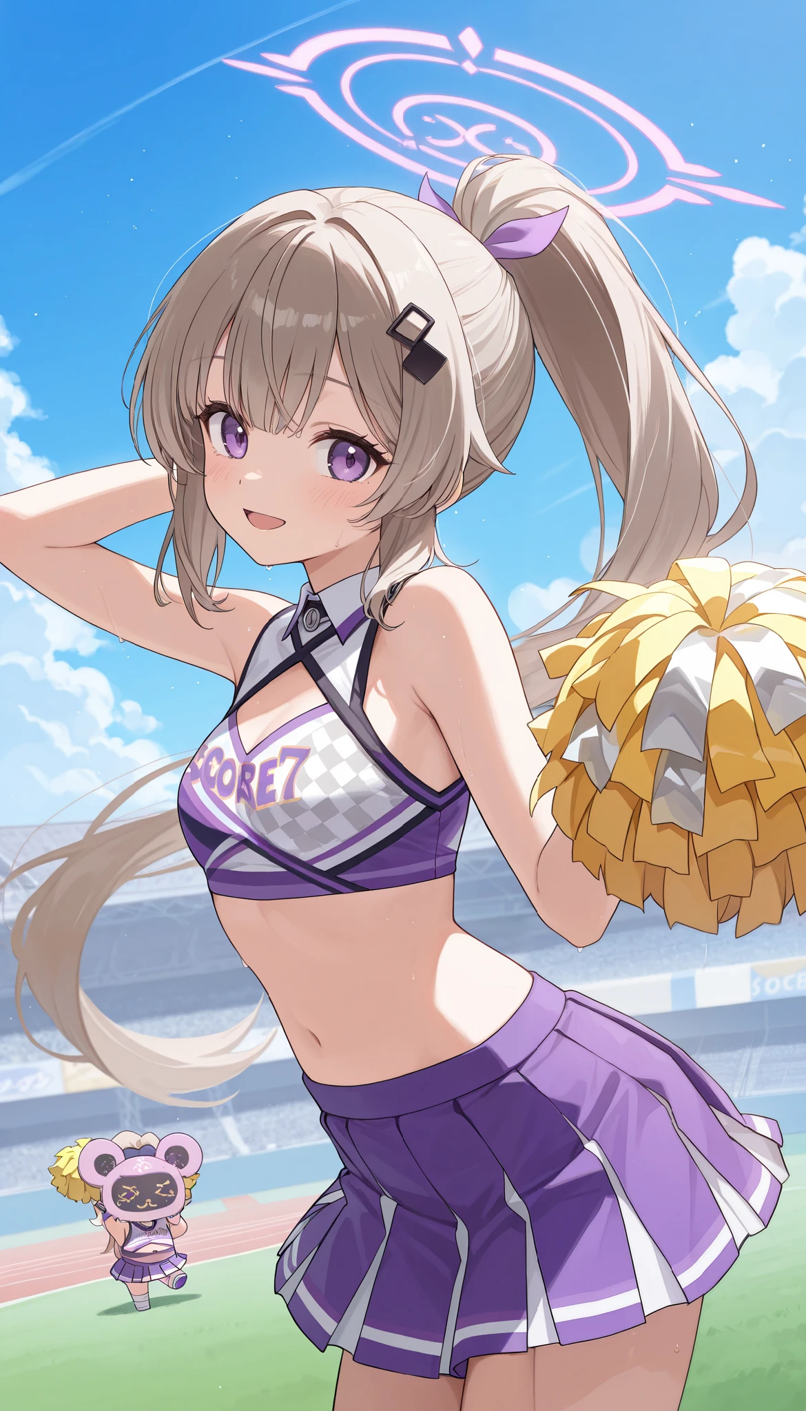  ponytail、 cheerleader
