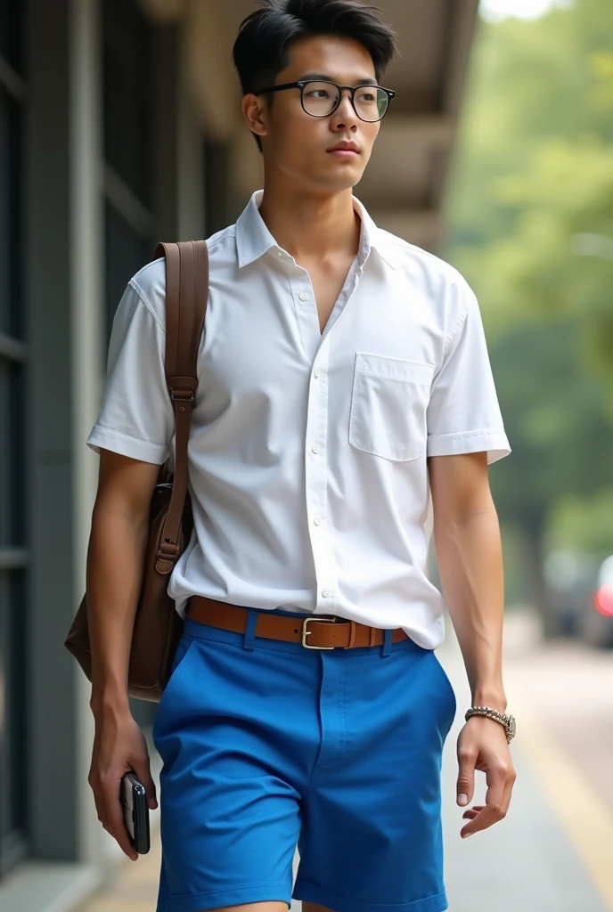 Portrait of young man, handsome, demigod, young Greek god, Greek model, photo shoot, model pose, baronial pose, European facial features, beautiful facial features, symmetry, perfect body, perfect skin, extremely pale skin, short-sleeved shirt , bourgeois, dress pants, green eyes, blonde hair, wealth, perfection, luxury, opulence, clarity, reality, film grain, best quality, photo shoot, euroboy, 1boy, alone, realistic