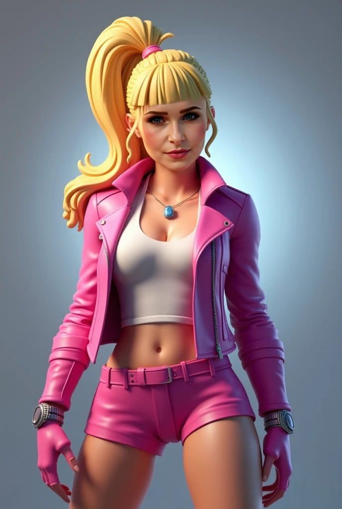 obra prima, melhor qualidade, ((only one woman,)) ((valley girl, dark tan skin, blonde hair,)) looking over shoulder at me, ((open mouth, toothy grin, sticking tongue out, underbite,)) ((wearing sparkly red pvc minidress, coarse grain leather bomber jacket, jacket has padded shoulders, jacket has stiff high collar,)) (((long tits, shiny leather bullet bra, erect nipples under leather,))) body is very very skinny, skinny tight ass, ((sitting in luxury convertible car, arched shoulders, legs spread,)) (camera view above waist, back view of body,) shallow depth of field, highres, HD, 8k, anatomically correct