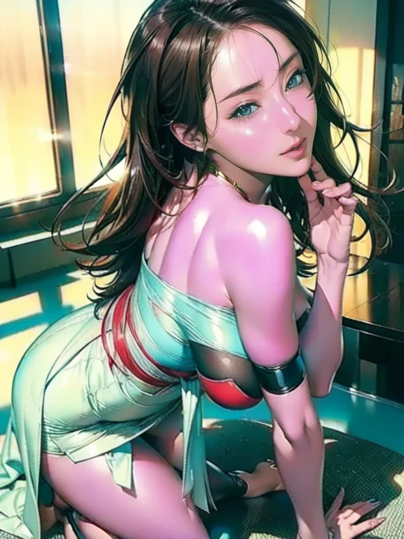 anime girl in green and purple outfit sitting on bed talking on cell phone, artgerm julie bell beeple, extremely detailed artgerm, artgerm 4 k, artgerm lau, style artgerm, artgerm style, stanley artgerm lau, in the style artgerm, artgerm. anime illustration