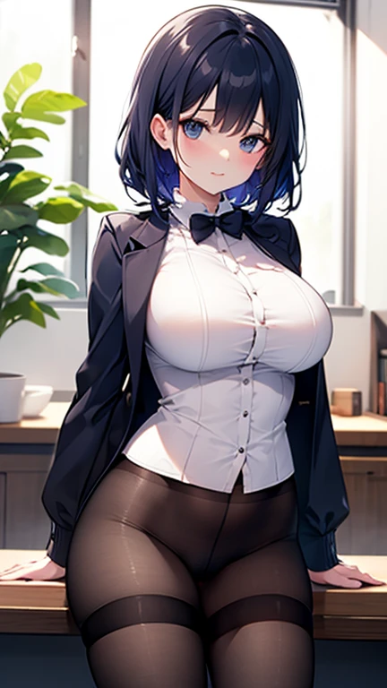Yotsubanakano, Yotsuba Nakano, bangs, short hair, blue eyes, Hair between the eyes, hair ribbon, hair band, Orange Hair, green ribbon,bow, ribbon, ,, bowtie, green bow,
break looking at viewer,
break indoors, classroom,
break (masterpiece:1.2), Highest quality, High resolution, ユニティ 8K 壁紙, (figure:0.8), (Beautiful attention to detail:1.6), Highly detailed face, Perfect lighting, Highly detailed CG, (Perfect hands, Perfect Anatomy),
Smile, smile, teeth, Eyes Wide Open, Dynamic pose, Tilt your head, Facing the audience, Looking up at the viewer,One Girl, Wide Hips, huge , Big Ass, (Highest quality, 8K, Tabletop: 1.3), Clear focus: 1.2, Perfect Body Beauty: 1.4 , Slender : 1.2, Highly detailed faceと肌の質感, Fine grain, double eyelid, (pink latex leotard),(Purple Pantyhose)、(Green hat) (Miss Deriheru seducing guests)、Butt sticking out pose、(Short Bob)、Sexy pose、A nasty smile、Sweaty、One eye is hidden by hair、Like the whole body、(Black-haired)、(Sex workers)、Licking one's lips、((Open your mouth))、Red face、Tazuna Surugawa(Uma Musume)、In heat、(Grinning face)