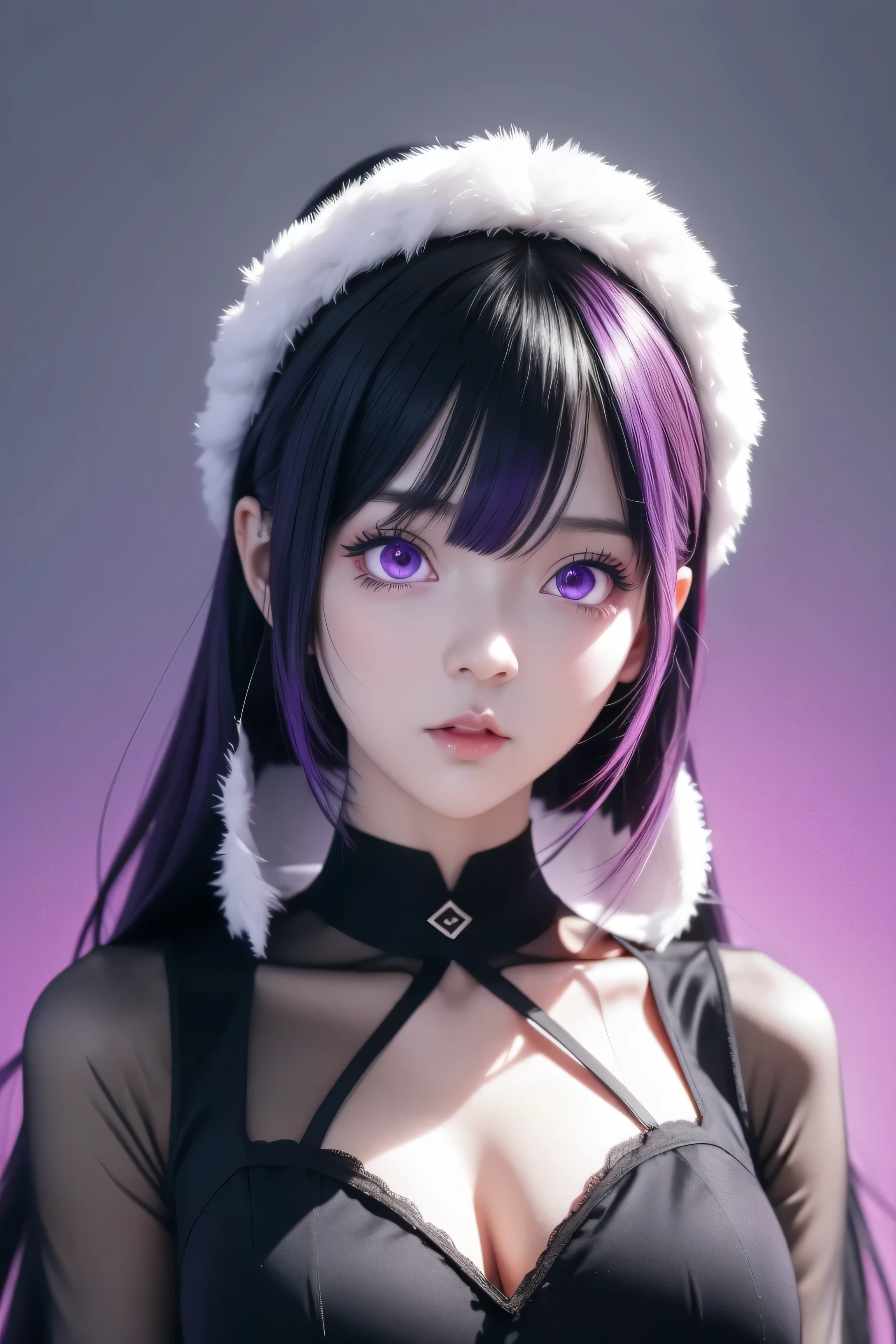 anime girl with purple hair and black dress posing for the camera, kuvshinov, kuvshinov ilya, illya kuvshinov, anime moe artstyle, ilya kuvshinov. 4 k, (anime girl), ilya kuvshinov style, anime girl, ( ilya kuvshinov ), gapmoe yandere, cute anime girl