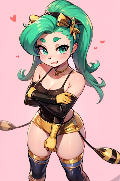 (best quality,4k,8k,highres,masterpiece:1.2),ultra-detailed, Gardevoir as a College Girl pole dancing in a strip club, strutting her stuff, Smiling and laughing, Flirting with the viewer, Pokémon, Pokémon (game), game freak, nintendo, (porcelain skin), blue eyes, (hair green), (messy hair in a ponytail), Pokeball purse, HDR, 8k, absurdres, cinestill 800, sharp focus, add_detail:3 (solo woman) Tenchan