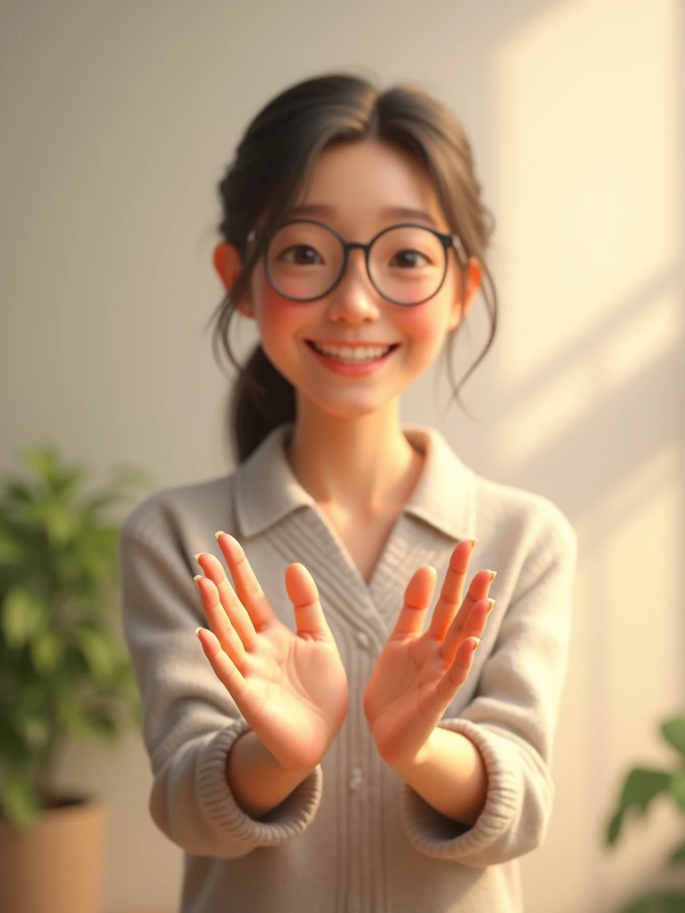 A cute little girl, dance moves, butterflies flutter