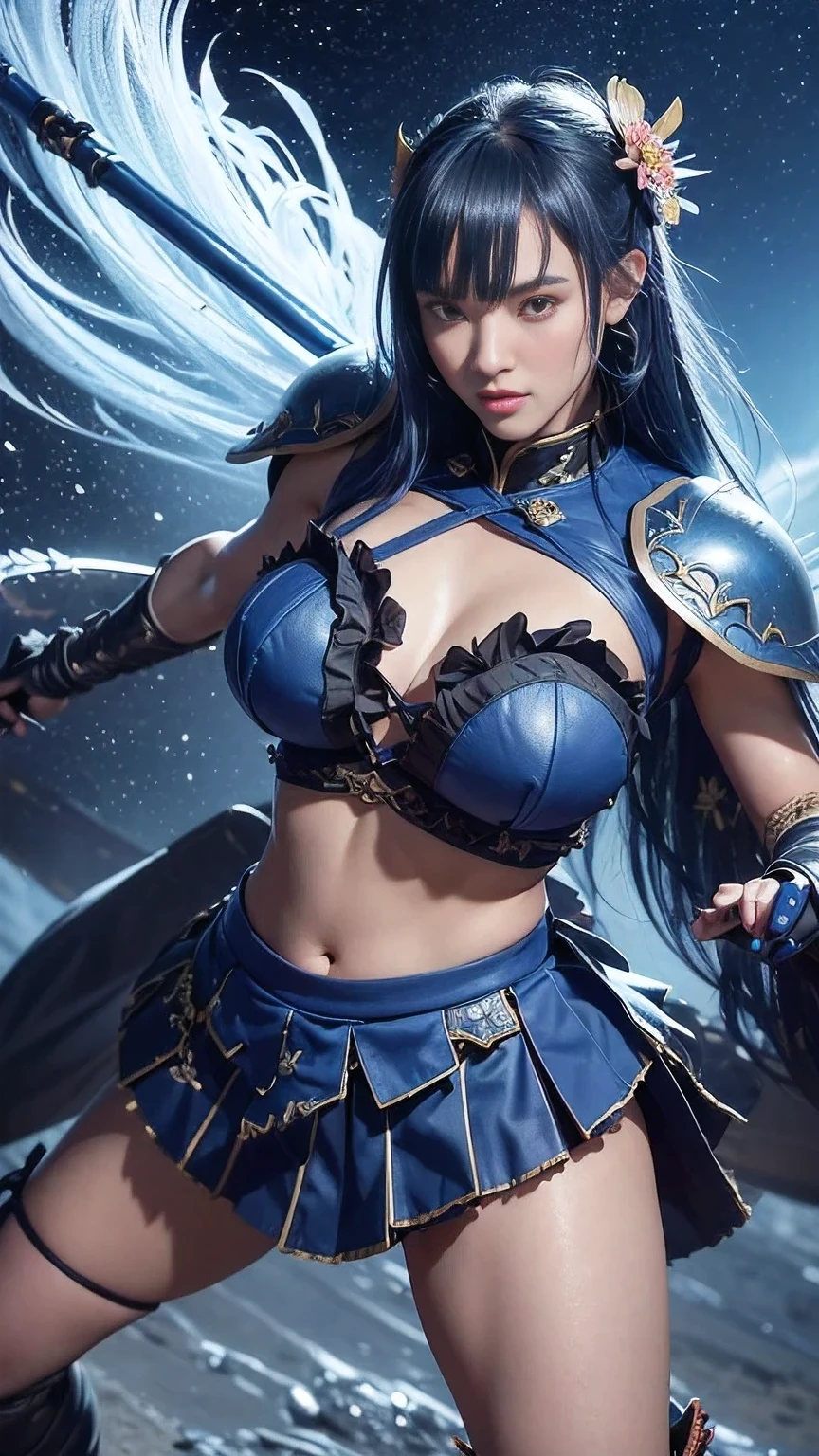 8k,Close-up of a woman in a blue and white dresicro bikini 1.7)))、,(((busty breasts 1.9)))、Draw your sword,Shiny blue hair, Super Beauty,(Like the real thing)blue eyes,An innocent smile.ponytail,Chengwei Pan at Art Station、 By Yang Jo、 Detailed fantasy art、Amazing character art、 Fan Art Best Art Station、 Gorgeous and detailed character art、 Beautiful Armor、Highly detailed art gems、 Detailed digital animation art、 Art Station pixiv's artgerm、 Girl in armor,Dynamic Angle,Ultra-high resolution,Laugh out loud,Realistic Skin,attractive,Sexy,Active,Rich colors, Backlight, Cinema Lighting, Film Grain, 50mm lens, Nikon D850,Ultra-high resolution,Ultra-realistic,compensate,Super sexy,Big eyes,Beautiful breasts,Dynamic pose,Smiling with teeth showing ,(((busty breasts 1.9)))、Seductive pose、cowboy shot、Blonde Long Hair、Pose with sword、nsfw, (spread pussy:1.3)、reverse bunny,(long sleeve:1.1),wrist cuffs, bare shoulders,large breasts,breast cutout,(bare nipples:1.3),(meme attire:1.3), (navel:1.2), bunny ears,(nipples peek:1.3),rabbit tail,thighhighs,(pussy cutout:1.4),(bare pussy:1.5),(pubic hair:1.3),(pussy peek:1.4),(nsfw:1.3)、(slingshot swimsuit:1.5), (nude:1.5),large breasts,(bare navel:1.2),puffy nipples,(cameltoe:1.3)