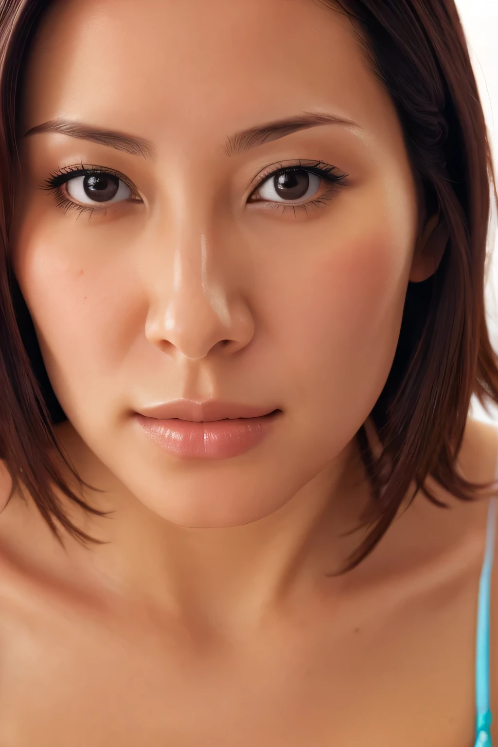 woman images,、 face close-up while changing clothes、Smooth Skin、Masterpiece、 best quality 、8k photos、woman, Age 25、 girl 、from below,