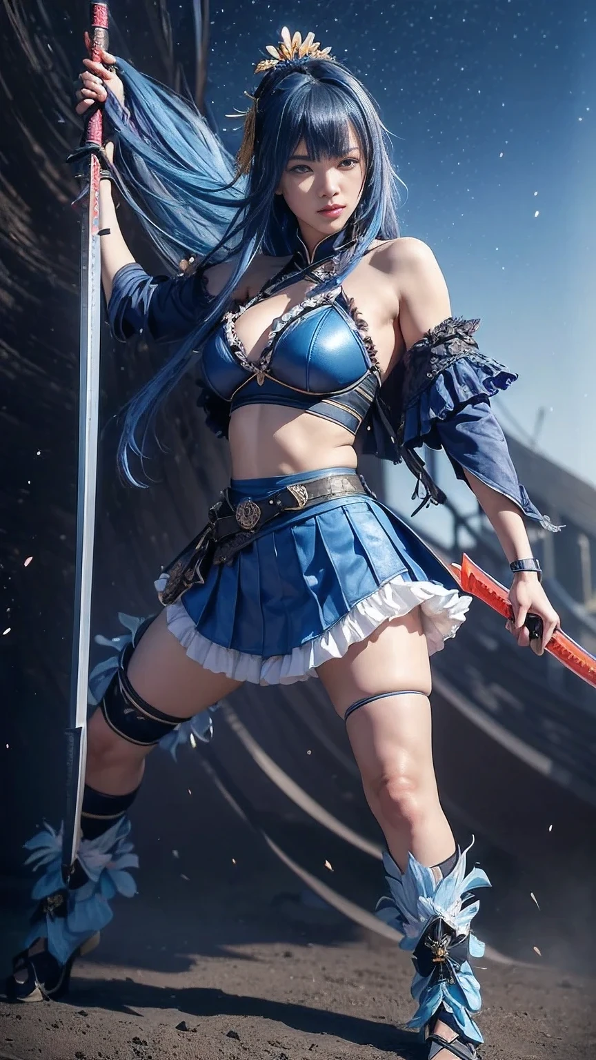 ((Full body, standing)) ((Long legs, beautiful legs, big breasts)) ((Beautiful Empress)) ((Leather mini skirt, Tights, high heel boots)) ((Gothic fashion)) ((Long silver-blue hair, silver eyes)) ((anatomically correct))((ultra high quality))