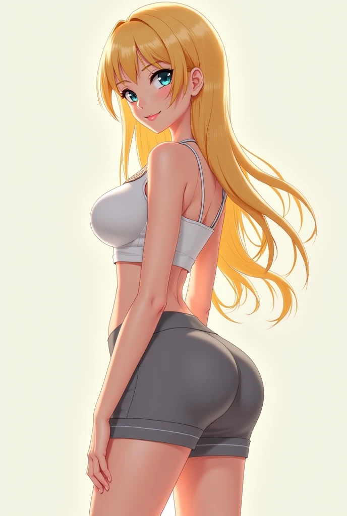 Make me a cat girl, the girl has long blonde hair, she has a sexy and athletic body but not so muscular, thighs and buttocks, not too much either. big not too small, her breasts not too big not too small, make her a cute and shy cat girl, her face is flushed with a shy and embarrassed expression. She is dressed in a short white but loose t-shirt with her abdomen exposed showing her skin and with pink panties and they give me a full body image, her blue eyes