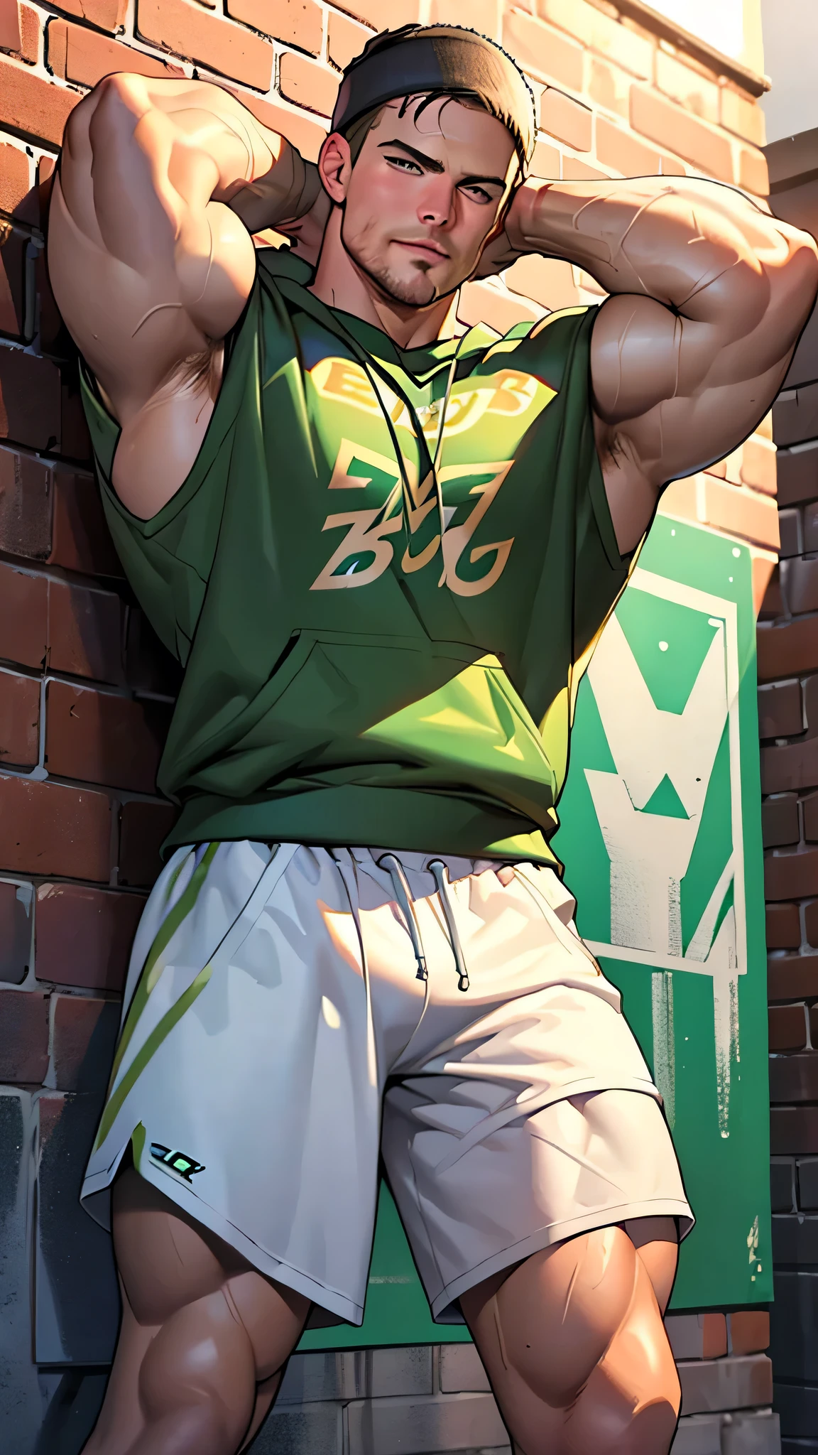 Midoriya from My Hero Academia as a hyper muscular brainwashed thug standing in line with other brainwashed thugs in an abandoned warehouse wearing identical full body black shiny rubber latex pants and vests staring blankly ahead with vapid expression at a computer screen displaying a hypnotic spiral while they are all restrained in an abandoned warehouse being brainwashed. Repeating mantras over and over again to turn Midoriya into another brainwashed thrall and affirm he is nothing more than obedient tool to the villains. Hyper muscles. Hyper crotch bulge. Massive swollen crotch. Massive swollen pectorals. Thick glutes. Muscular thighs. Broad shoulders. Big traps. Massive biceps. Massive triceps. "Serve. Obey. Conform. Comply. Stare and let the hero die. You cannot think. Accept this fate. Become a thug. Assimilate. At villain's side and beck and call, a selfish brute, an evil thrall. That's all you are, with but one creed, to serve and satisfy your greed. To rob and steal and cheat in kind will feel so good to changing mind. All morals will be blown away as arrogance comes into play. And brute force will supplant the meek the more the dumb thugs crush the weak. No need to think. Just stare and obey. Grow bigger and dumber every day. The longer you watch, the weaker your brain. The deeper the thug will be engrained. There's nowhere to run. You can't get away. The villainous thug is here to stay. All For One, you must obey." IQ drain. hypnosis. Hypnotic trance. Hypnotized. Brainwashing. Entranced. Enthralled. Dumber and dumber. Programming. Subliminals. Conformity. Assimilation. Green hair. Dim eyes. Open mouth. Brainless. Mindless. Mental reprogramming. Nullified hyper swollen crotch bulge. Bara. Hairy arms. Hair chest. Thick stubble. Treasure trail. Armpit hair. Brute. Blank stare. Open mouth. Duh.