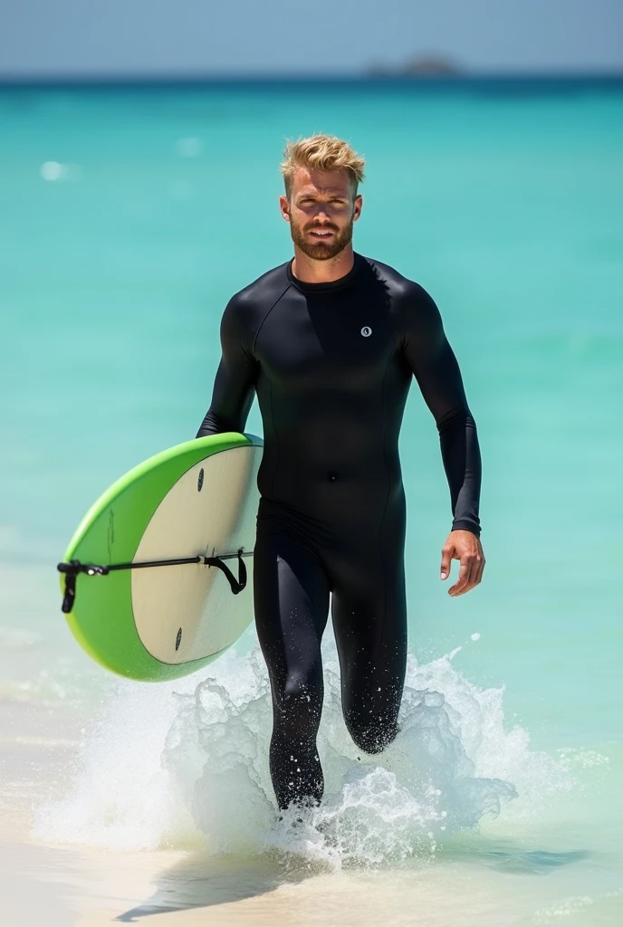 Black African American young black man , 20, with a Afro , surfing ,sunseting