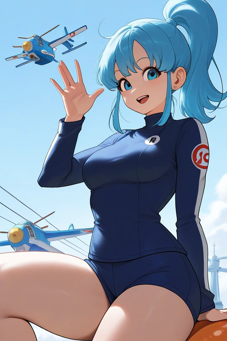 A Masterpiece of Ultra-realistic 8kCG Wensheng Art: The Perfectly Rendered Bulma
Exquisite Facial Features Depicting the Perfect Face: A Sharp, Beautiful, and Youthful Visage
With her signature disheveled hair, strands of wavy, electric blue locks cascading down her slender, lithe figure, Bulma stands before a graffiti- adorned wall at night. Her brown eyes, filled with intelligence and mischief, are framed by thick, asymmetrical bangs and long, beautiful eyelashes. A gentle, enchanting smile adorns her cute face, her teeth gleaming white