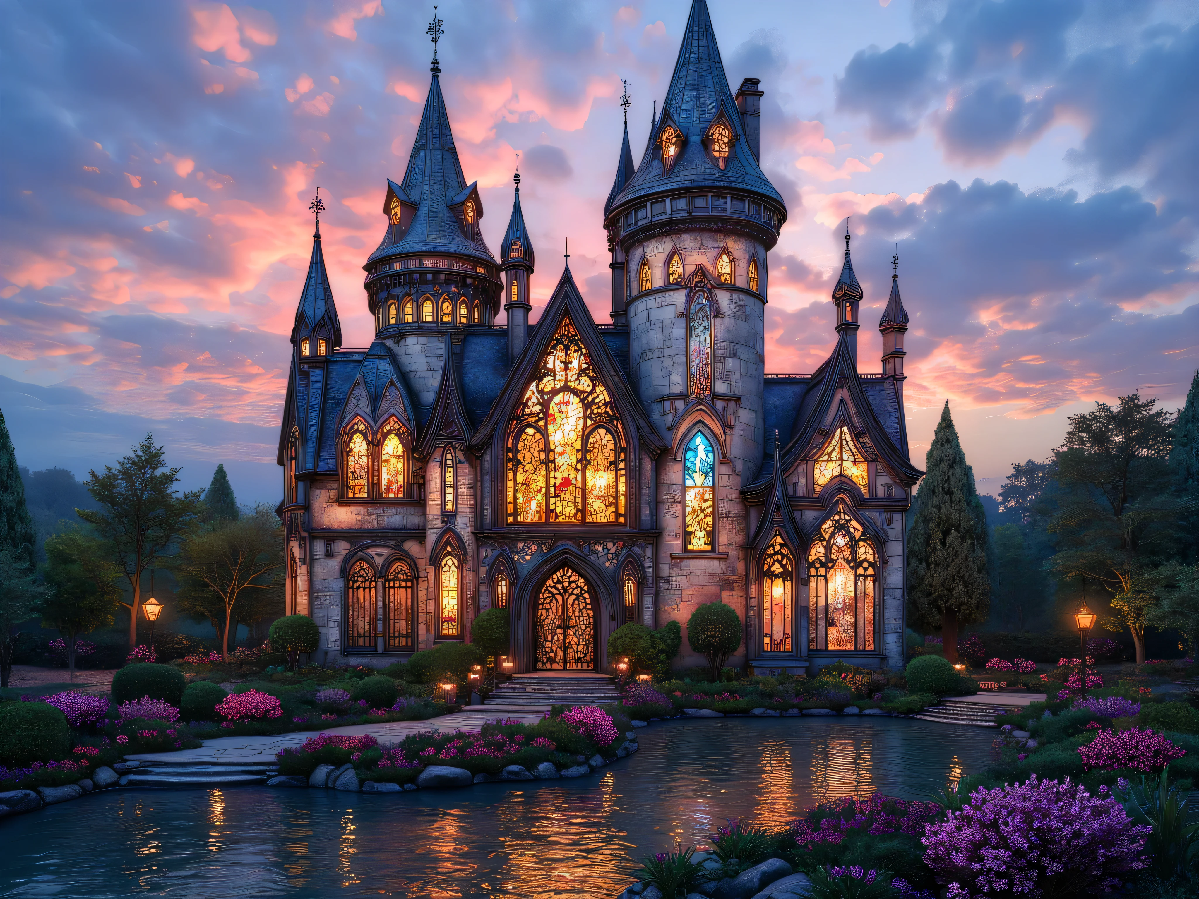 Castles likely to be in Disney、 Stained Glass、 Premium 、プリンセス