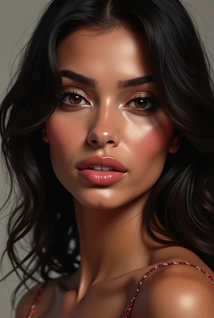 Woman breast realistic face swap naked Latina