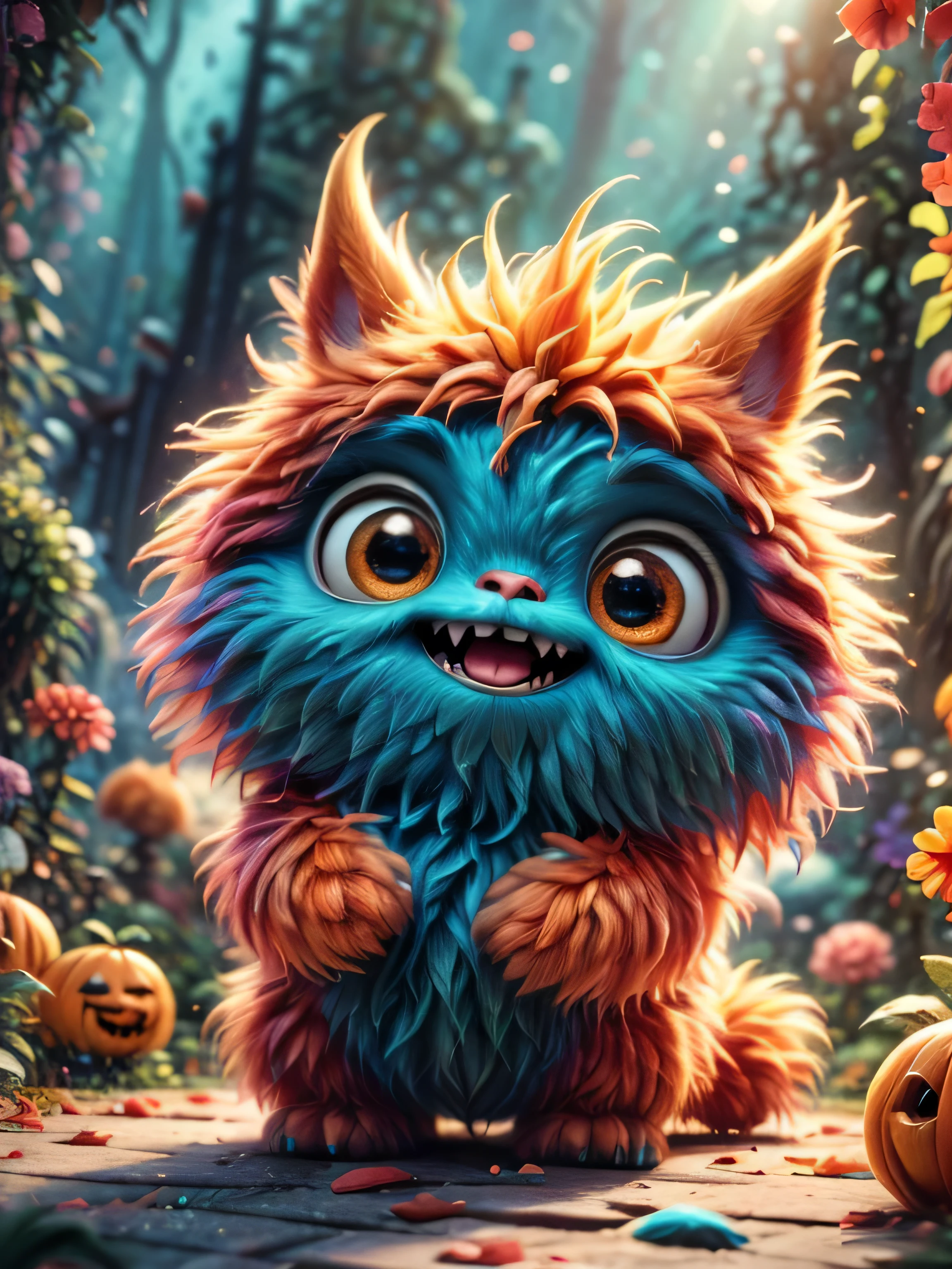 (Best Quality, Super Detailed, masterpiece, representative work, official art, professional, super high detail, 8k:1.3) (photorealism:1.2), adorable monster eating chocolate chip cookies  with round eyes, dressed in a bat costume, autumn, halloween, night, Natural lighting, Soft background, Photorealistic, Shining eyes, Sharp focus, Sweet and mischievous look, Hint of mischief, Dreamy atmosphere, Delicate details, soft volumetric light, (backlight:1.3), (cinematic:1.2), intricate details, (ArtStation:1.3)