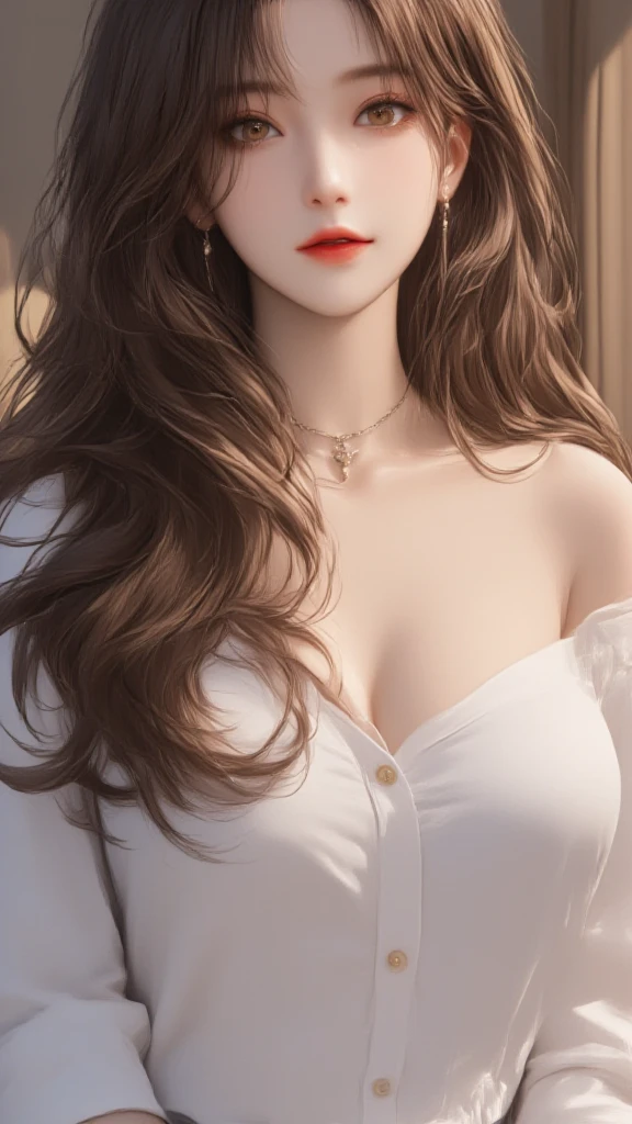 best quality, ultra high resolution, (photorealistic:1.4), (beautiful girl detailed:1.4),20d, solo, long_hair, shirt, dress, high_heels, full_body, look_at_viewer, (8k, RAW photo, best quality, mastery:1.2), (realistic, photo-realistic:1.37), professional lighting, photon mapping, transfer light energy, physically based rendering,