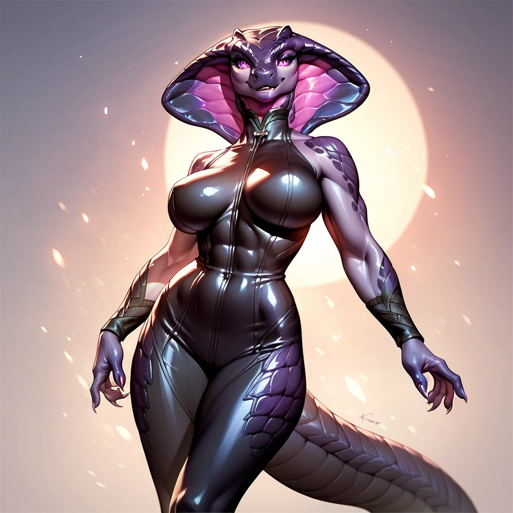 front shot, solo, (ultra detailed), a beautiful and detailed full size portrait of a female xenomorph, tail, voluptuous, looking at viewer, big body, sexy body, (wide body). goddess, kenket, Ross Tran,ruan jia, trending on artstation,foxovh, cenematic lighting, big , big , big , big , full body, (((blue strapless navy bra, blue navy panties))) standing, pose, spaceship, space, front view,
