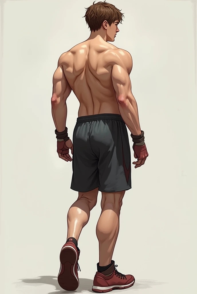 Draw a boy without clothes, full body, 4K quality