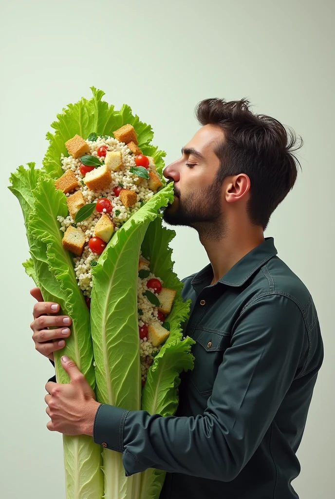 George costanza eating a comically large salad 90s tv show seinfeld