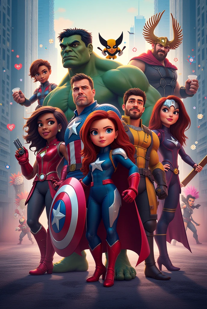 Avengers original 6 happy attitude 