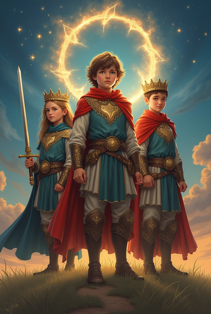 drawing of children with the armor of god